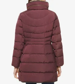 Cole Haan Puffer Jackets|Quilted Jackets*Women's Hidden-Hood Puffer Coat Merlot