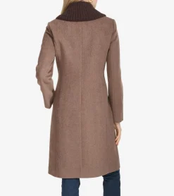 Cole Haan Wool Coats|Peacoats & Blazers*Women's Knit-Collar Coat Portobello