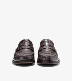 Cole Haan Dress Shoes|Loafers & Drivers*Women's Lux Pinch Penny Loafers ChocolateCrocPrint