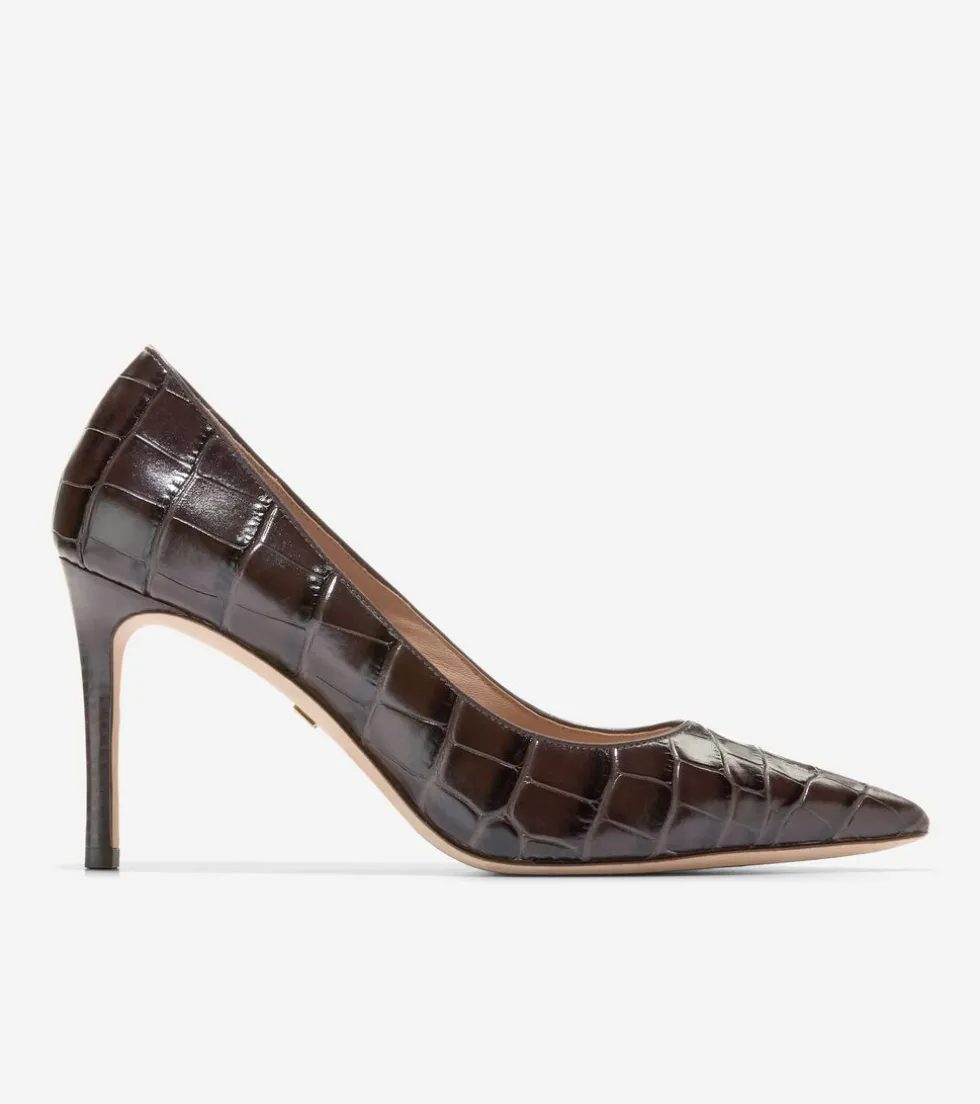 Cole Haan Dress Shoes|Heels & Pumps*Women's Mckeyla Pumps 85MM ChocolateCrocPrint