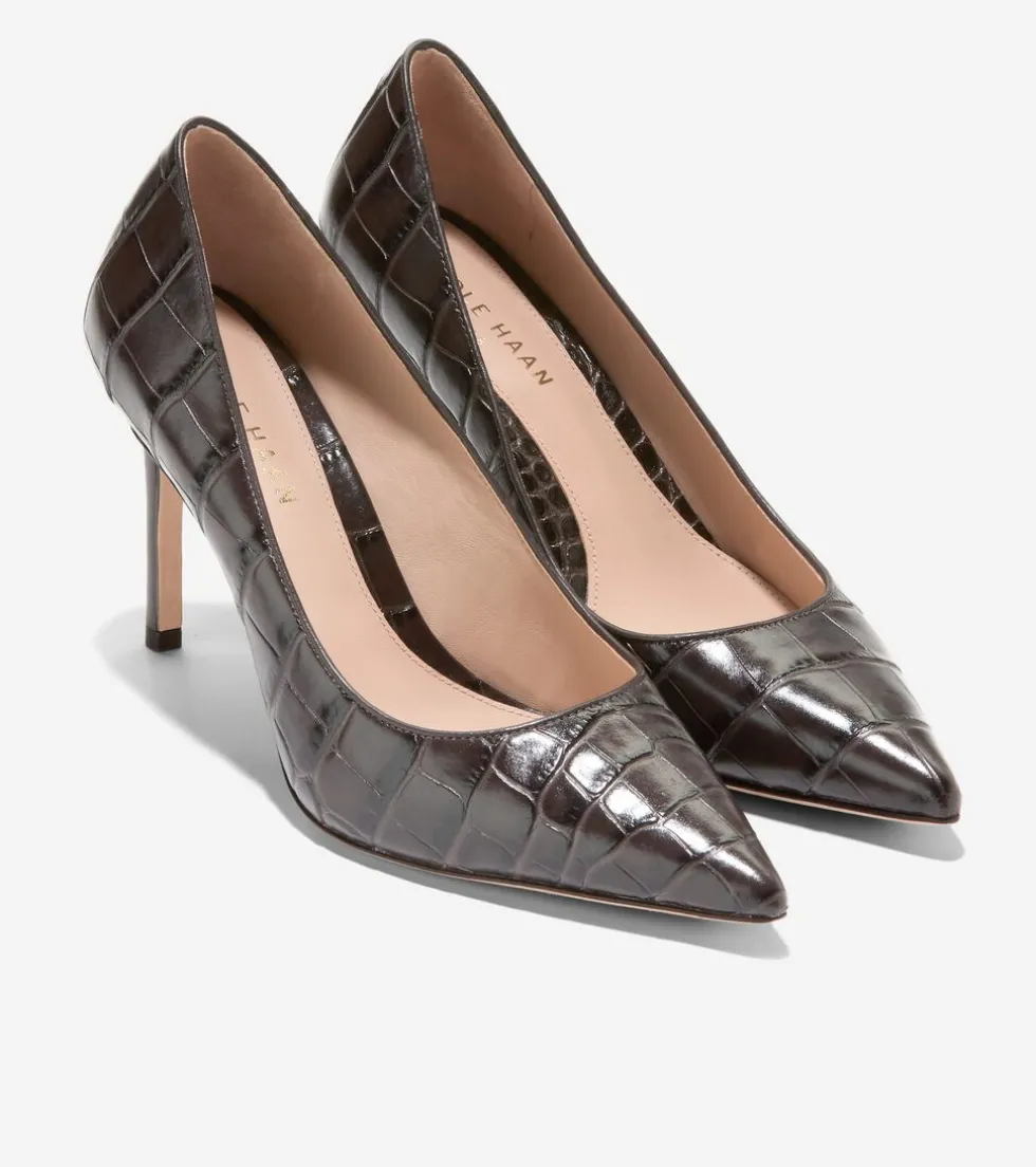 Cole Haan Dress Shoes|Heels & Pumps*Women's Mckeyla Pumps 85MM ChocolateCrocPrint