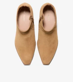 Cole Haan Boots*Women's Naia Western Ankle Boots GoldenToffee