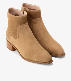 Cole Haan Boots*Women's Naia Western Ankle Boots GoldenToffee
