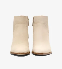 Cole Haan Boots*Women's Naia Western Ankle Boots Oat