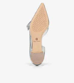 Cole Haan Dress Shoes|Flats & Ballets*Women's Noella Bow Skimmer Flats SilverSpecchio