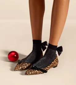 Cole Haan Dress Shoes|Flats & Ballets*Women's Noella Bow Skimmer Flats LeopardPrint