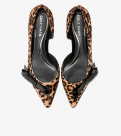 Cole Haan Dress Shoes|Flats & Ballets*Women's Noella Bow Skimmer Flats LeopardPrint