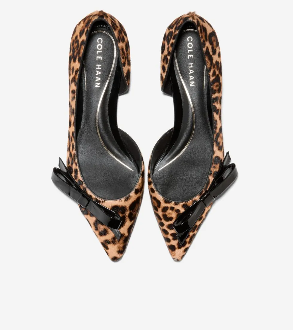 Cole Haan Dress Shoes|Flats & Ballets*Women's Noella Bow Skimmer Flats LeopardPrint