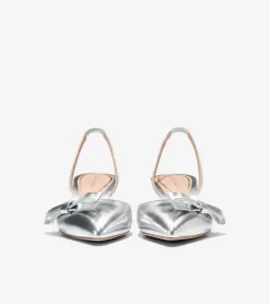Cole Haan Dress Shoes|Heels & Pumps*Women's Noella Bow Slingback Pumps SilverSpecchio