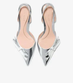 Cole Haan Dress Shoes|Heels & Pumps*Women's Noella Bow Slingback Pumps SilverSpecchio