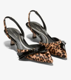 Cole Haan Dress Shoes|Heels & Pumps*Women's Noella Bow Slingback Pumps LeopardPrint