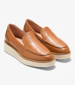 Cole Haan Dress Shoes|Loafers & Drivers*Women's ØriginalGrand Platform Venetian Loafer Pecan-Ivory