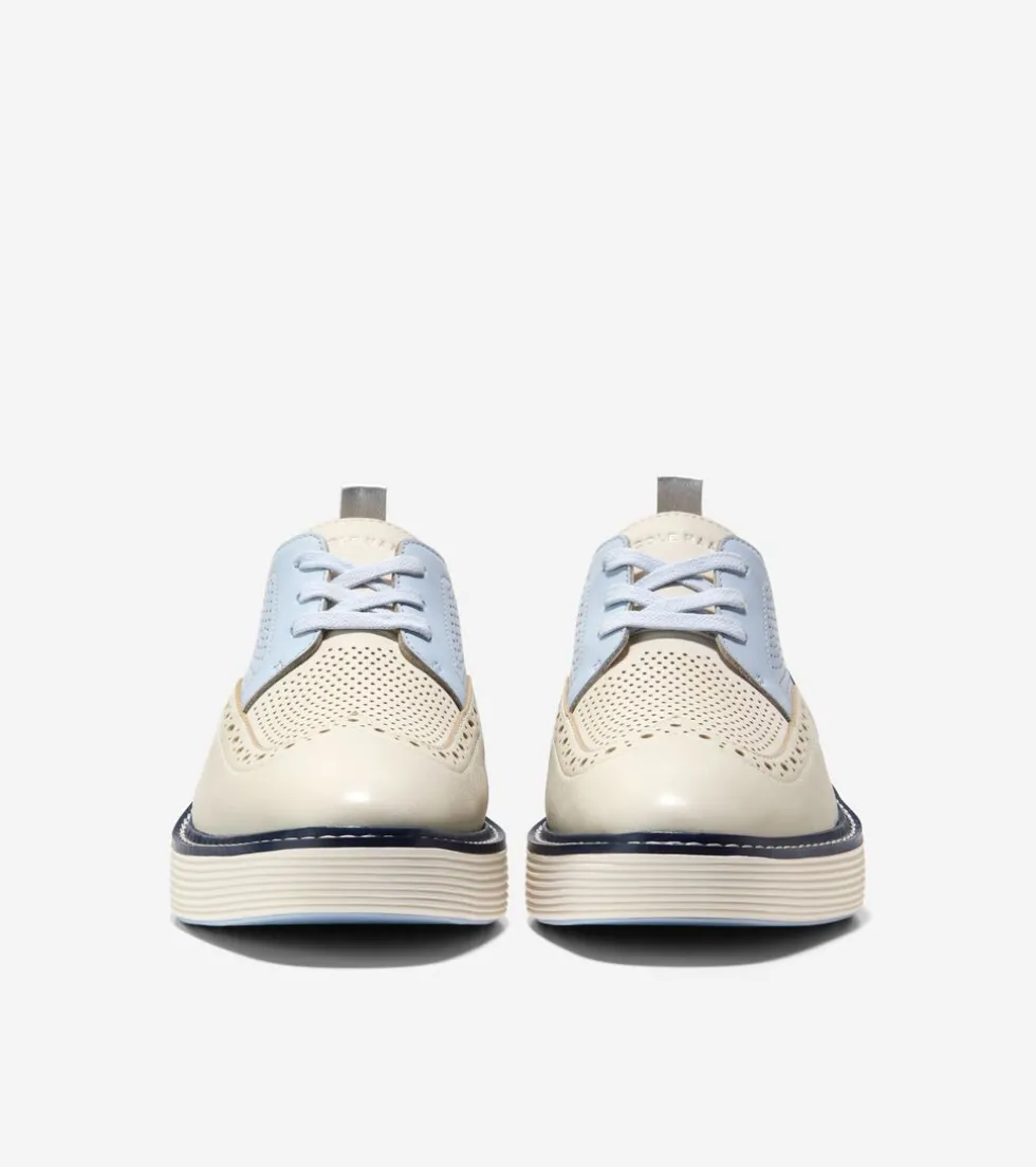 Cole Haan Oxfords*Women's ØriginalGrand Platform Wingtip Oxfords Heather-FolkstoneGray-Ivory