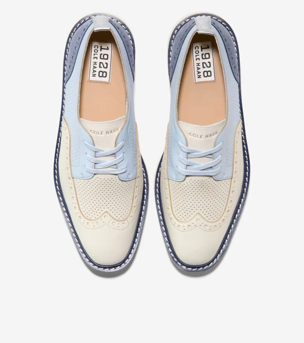 Cole Haan Oxfords*Women's ØriginalGrand Platform Wingtip Oxfords Heather-FolkstoneGray-Ivory
