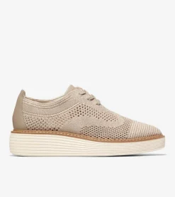 Cole Haan Oxfords*Women's &Oslash;riginalGrand Stitchlite&trade; Platform Wingtip Oxfords RyeKnit-IvoryStitchlite&trade;