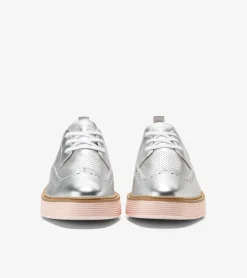 Cole Haan Dress Shoes|Oxfords*Women's &Oslash;riginalGrand Platform Wingtip Oxfords SilverTalca-RoseSmoke