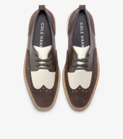 Cole Haan Dress Shoes|Oxfords*Women's &Oslash;riginalGrand Platform Wingtip Oxfords Chocolate-Ivory