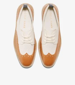 Cole Haan Dress Shoes|Oxfords*Women's &Oslash;riginalGrand Platform Wingtip Oxfords Pecan-Ivory
