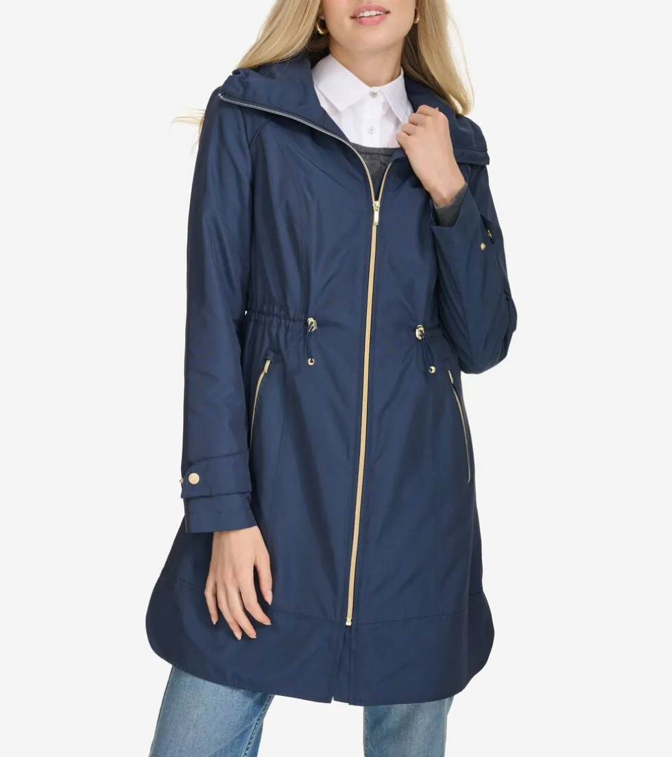 Cole Haan Rain Jackets|Outerwear*Women's Packable Rain Jacket Indigo