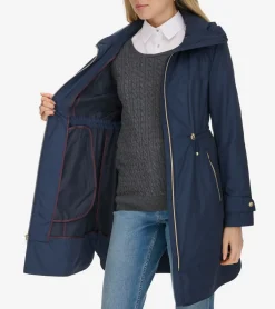 Cole Haan Rain Jackets|Outerwear*Women's Packable Rain Jacket Indigo