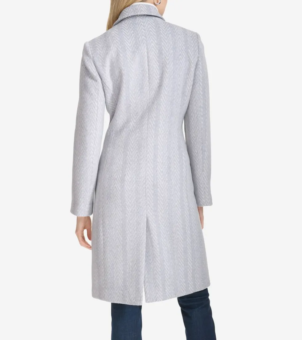 Cole Haan Wool Coats|Peacoats & Blazers*Women's Patterned Asymmetric Coat Grey