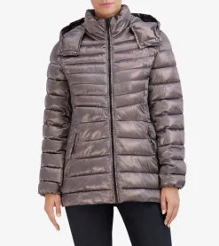 Cole Haan Puffer Jackets|Quilted Jackets*Women's Quilted Pearl Puffer Jacket Gunmetal