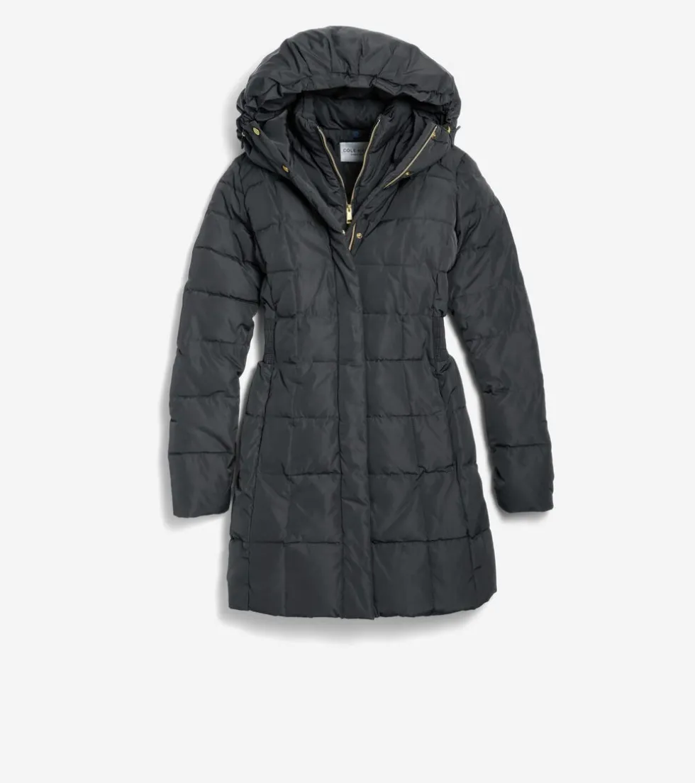 Cole Haan Puffer Jackets|Outerwear*Women's 32" Signature Hooded Taffeta Down Coat Black