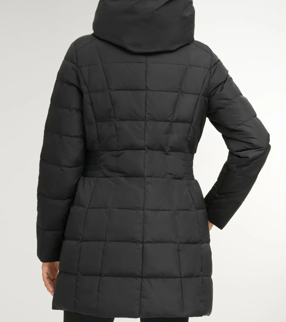 Cole Haan Puffer Jackets|Outerwear*Women's 32" Signature Hooded Taffeta Down Coat Black