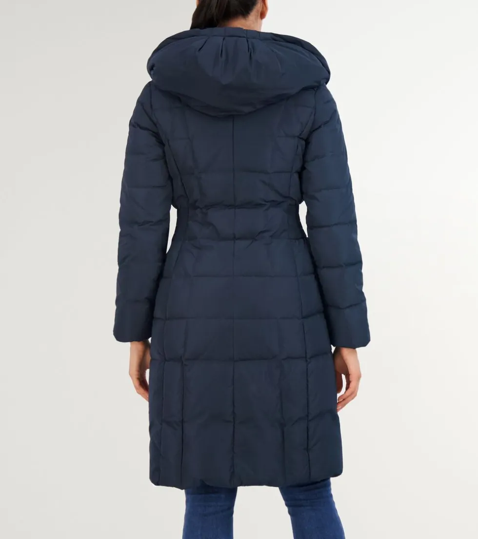 Cole Haan Puffer Jackets|Outerwear*Women's 40" Signature Hooded Taffeta Down Coat Navy