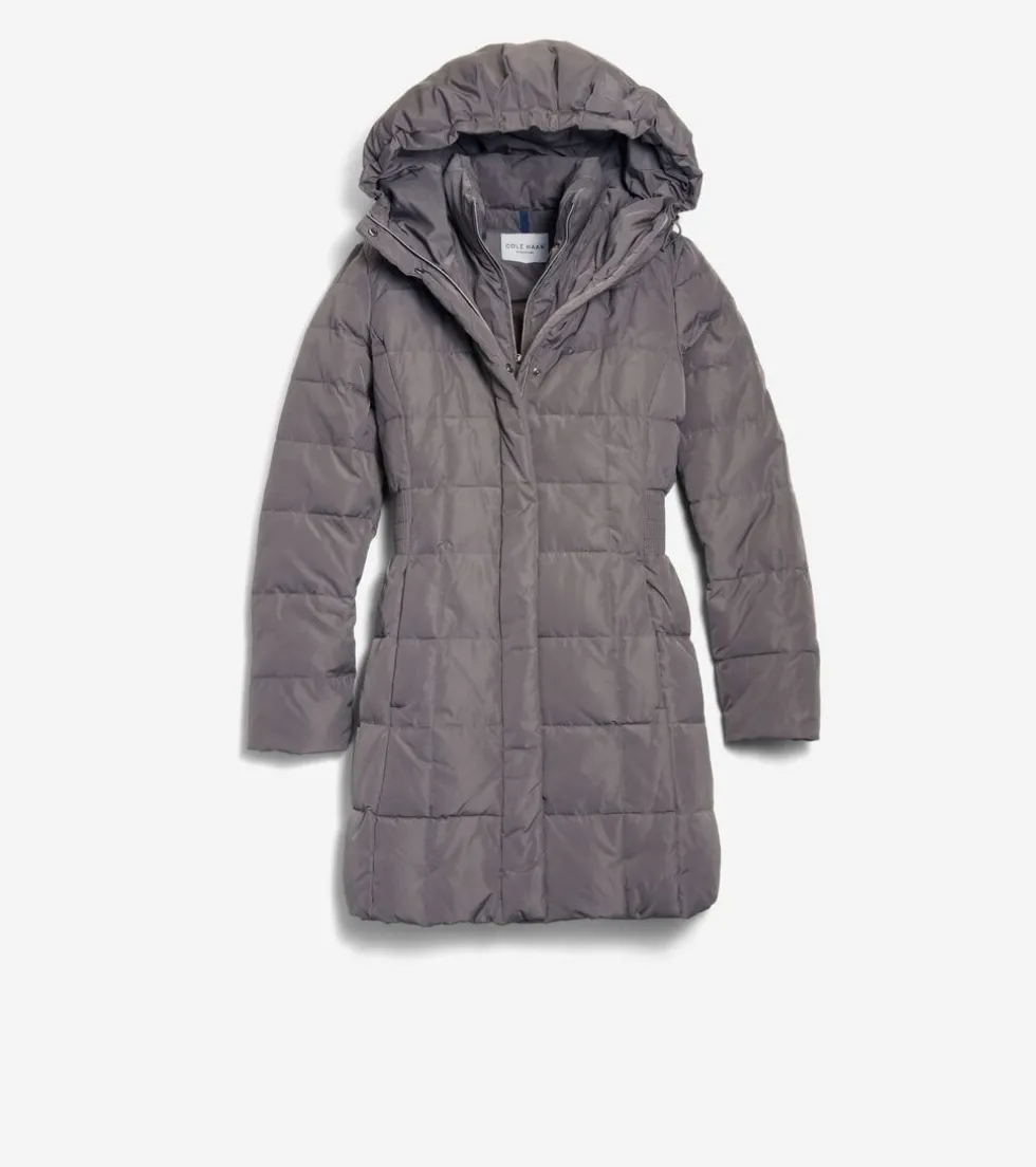 Cole Haan Puffer Jackets|Outerwear*Women's 32" Signature Hooded Taffeta Down Coat Carbon