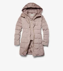 Cole Haan Puffer Jackets|Outerwear*Women's 32" Signature Hooded Taffeta Down Coat Cashew