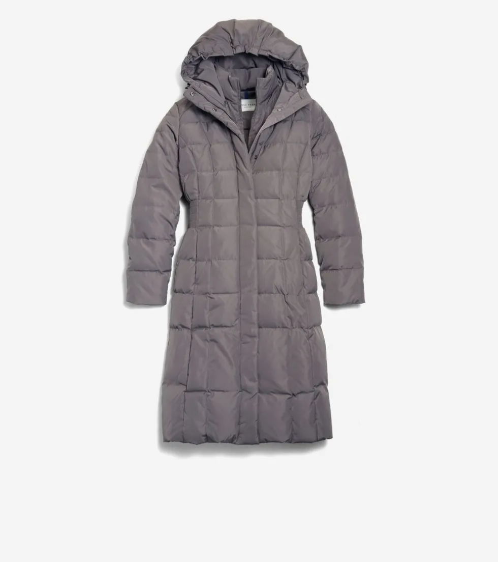Cole Haan Puffer Jackets|Outerwear*Women's 40" Signature Hooded Taffeta Down Coat Carbon
