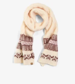 Cole Haan Hats, Gloves, & Scarves|Hats, Gloves, & Scarves*Women's Reversible Fair Isle Scarf Natural