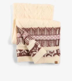 Cole Haan Hats, Gloves, & Scarves|Hats, Gloves, & Scarves*Women's Reversible Fair Isle Scarf Natural