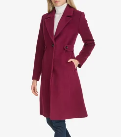 Cole Haan Wool Coats|Peacoats & Blazers*Women's Slick Wool Coat Amethyst