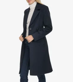 Cole Haan Wool Coats|Peacoats & Blazers*Women's Slick Wool Coat Navy