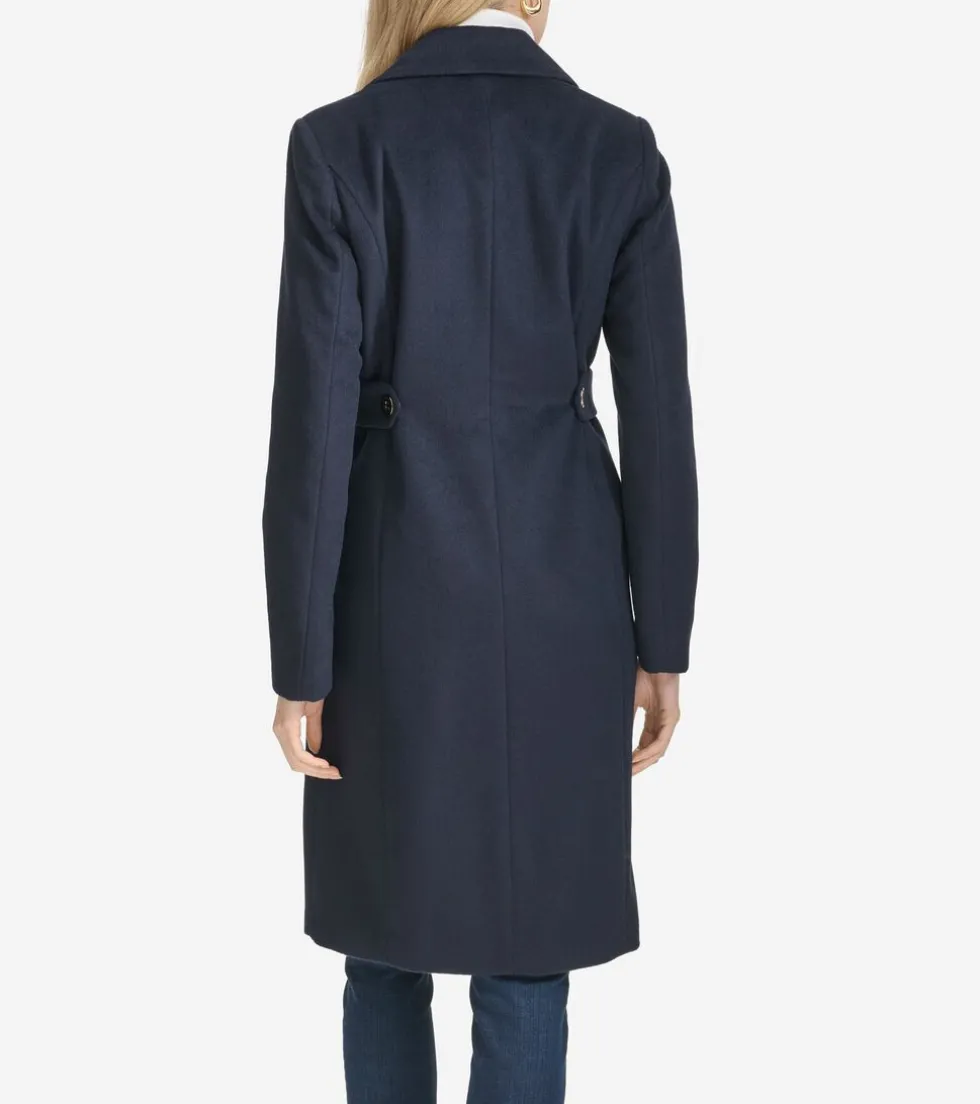 Cole Haan Wool Coats|Peacoats & Blazers*Women's Slick Wool Coat Navy