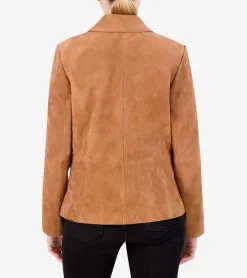 Cole Haan Leather & Suede Jackets|Outerwear*Women's Suede Blazer Hazelnut