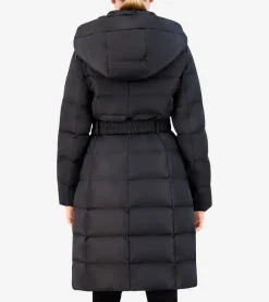 Cole Haan Puffer Jackets|Quilted Jackets*Women's Taffeta Down Belted Coat Black