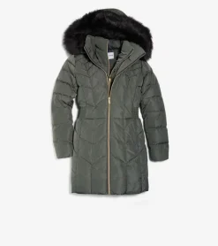 Cole Haan Puffer Jackets|Outerwear*Women's Taffeta Down Coat Forest