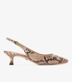 Cole Haan Dress Shoes|Heels & Pumps*Women's Tayla Kitten Heel Slingback Pumps 45MM SnakePrint