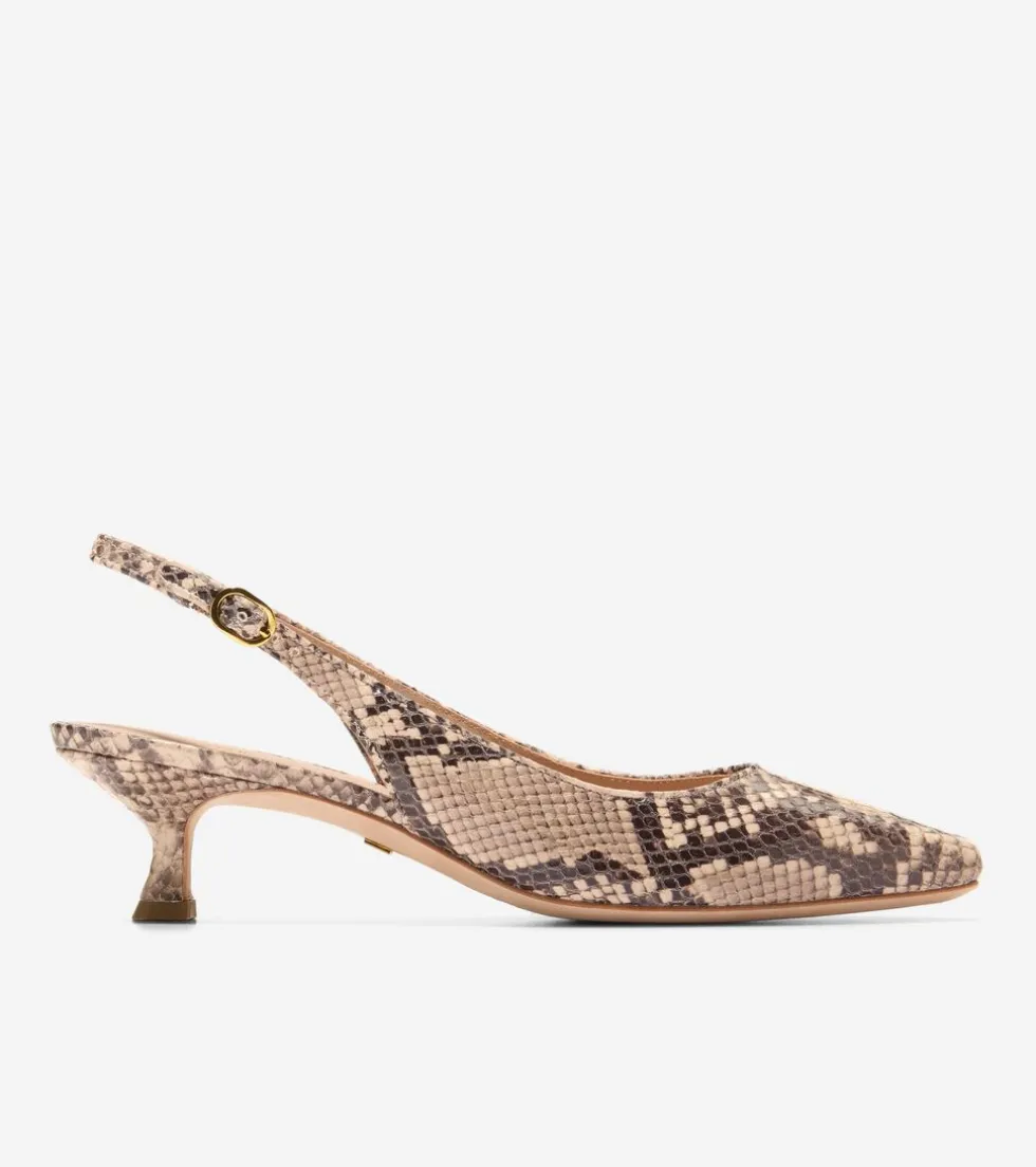 Cole Haan Dress Shoes|Heels & Pumps*Women's Tayla Kitten Heel Slingback Pumps 45MM SnakePrint