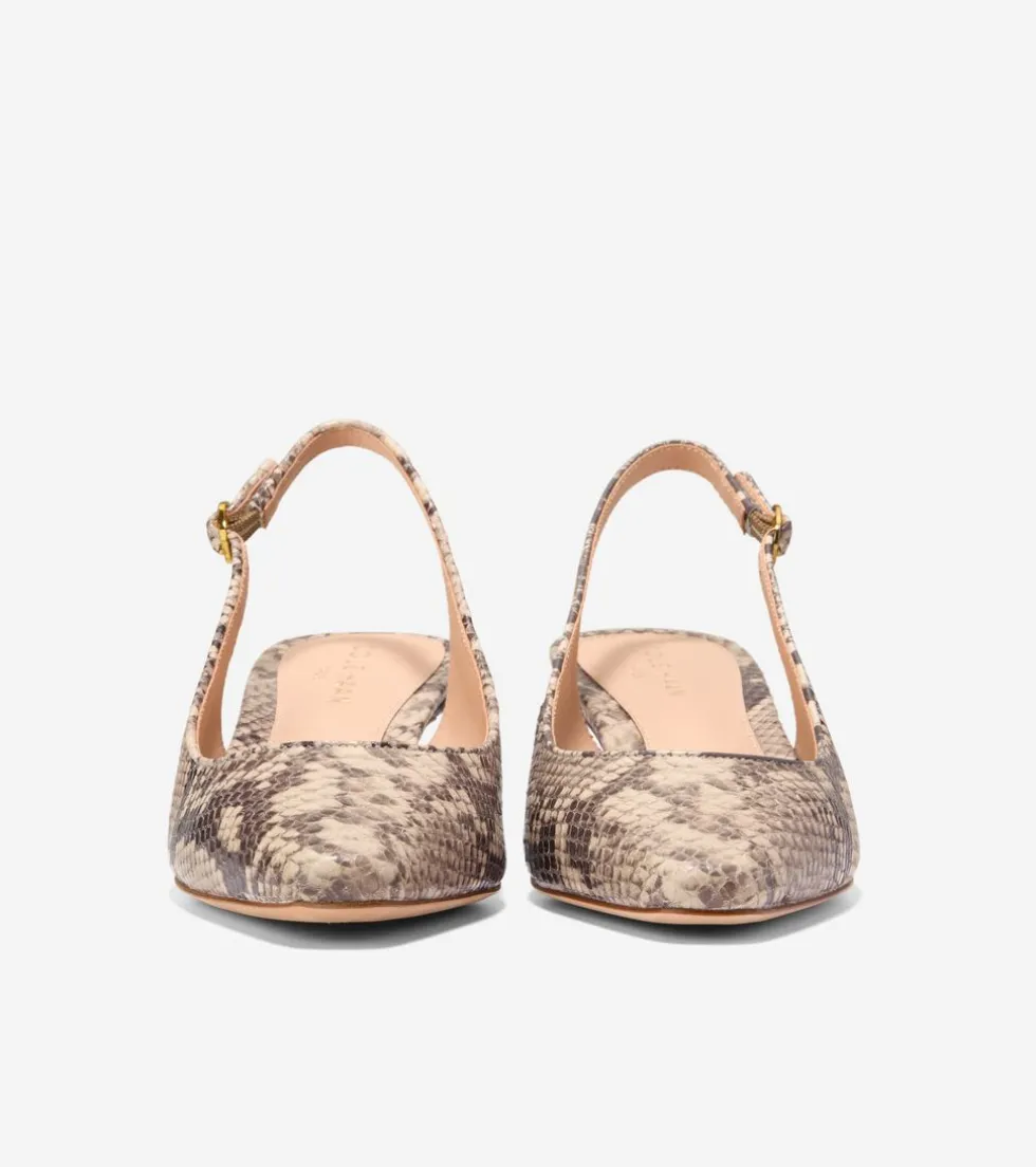 Cole Haan Dress Shoes|Heels & Pumps*Women's Tayla Kitten Heel Slingback Pumps 45MM SnakePrint