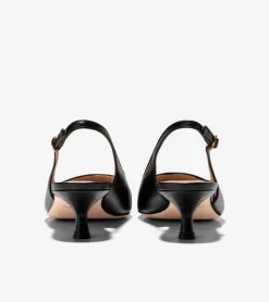 Cole Haan Dress Shoes|Heels & Pumps*Women's Tayla Kitten Heel Slingback Pumps 45MM BlackNappa
