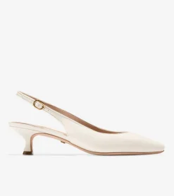 Cole Haan Dress Shoes|Heels & Pumps*Women's Tayla Kitten Heel Slingback Pumps 45MM IvoryNappa