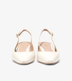 Cole Haan Dress Shoes|Heels & Pumps*Women's Tayla Kitten Heel Slingback Pumps 45MM IvoryNappa