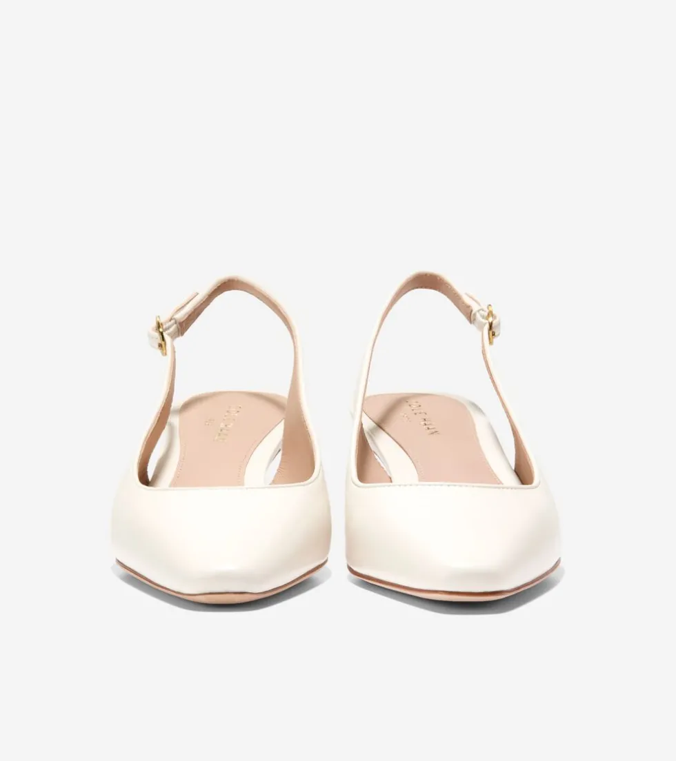 Cole Haan Dress Shoes|Heels & Pumps*Women's Tayla Kitten Heel Slingback Pumps 45MM IvoryNappa