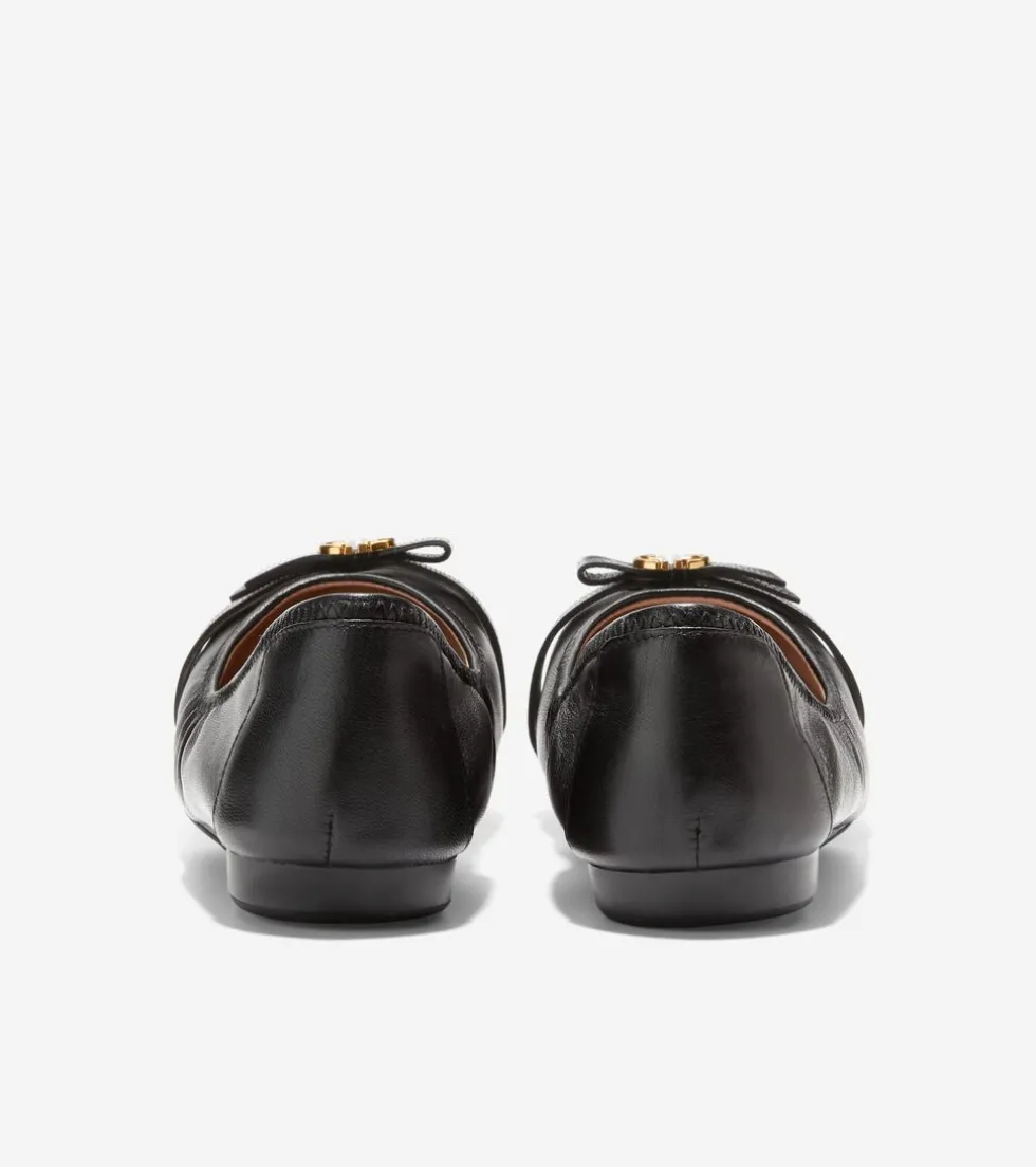 Cole Haan Flats & Ballets*Women's Tova Bow Ballet Black