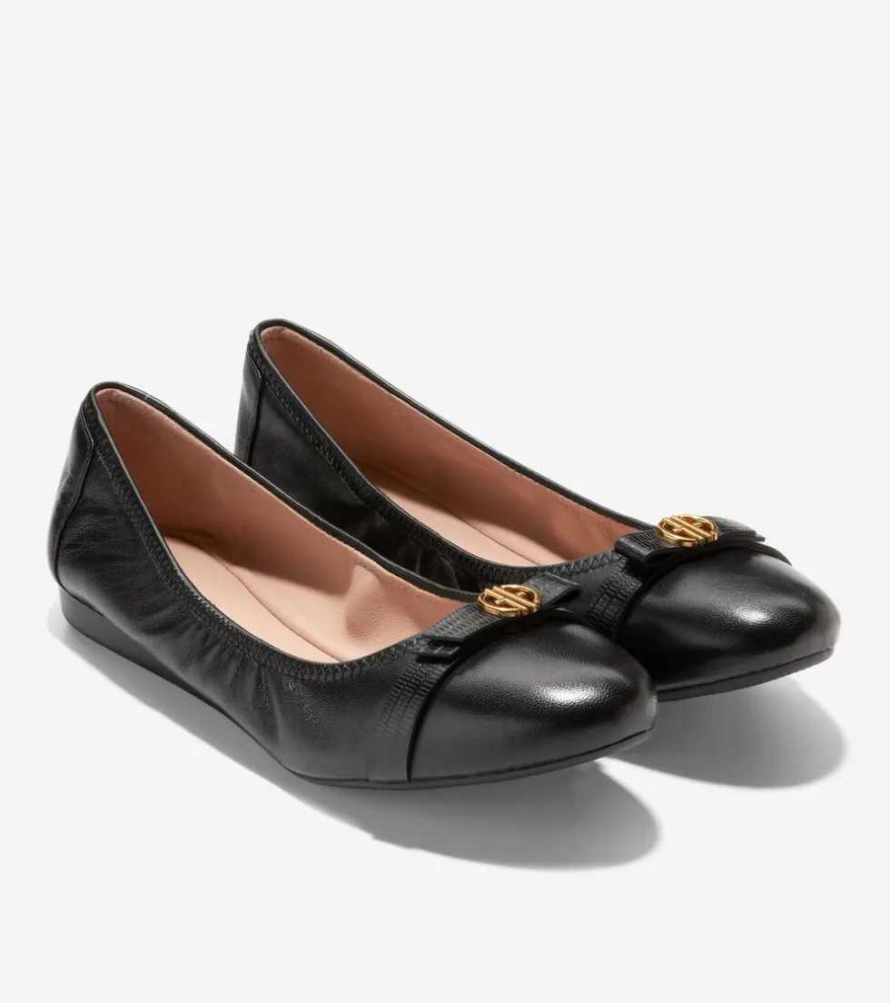 Cole Haan Flats & Ballets*Women's Tova Bow Ballet Black