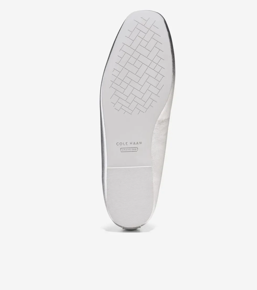 Cole Haan Flats & Ballets*Women's Yara Soft Ballet Flats Silver